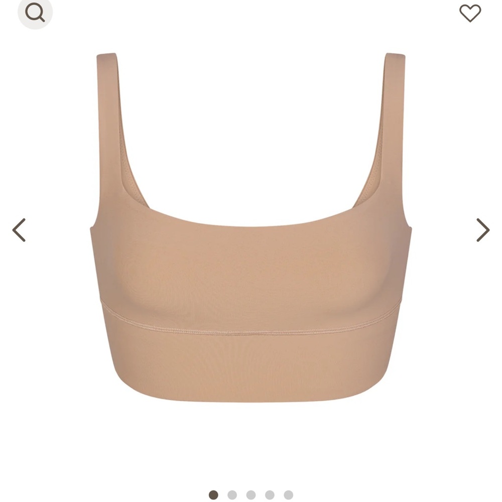 Skims Fits Everybody Square Neck Longline Bralette COLOR: CLAY